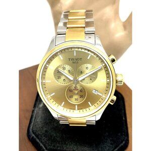 Tissot Men's Watch Chrono XL Swiss Quartz Chronograph Two Tone T1166172202100